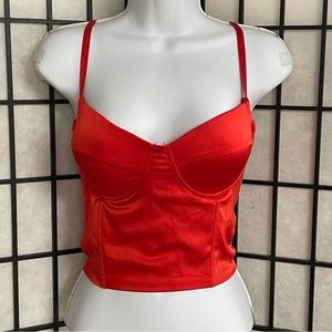 Say what ladies sleeveless halter style top size large